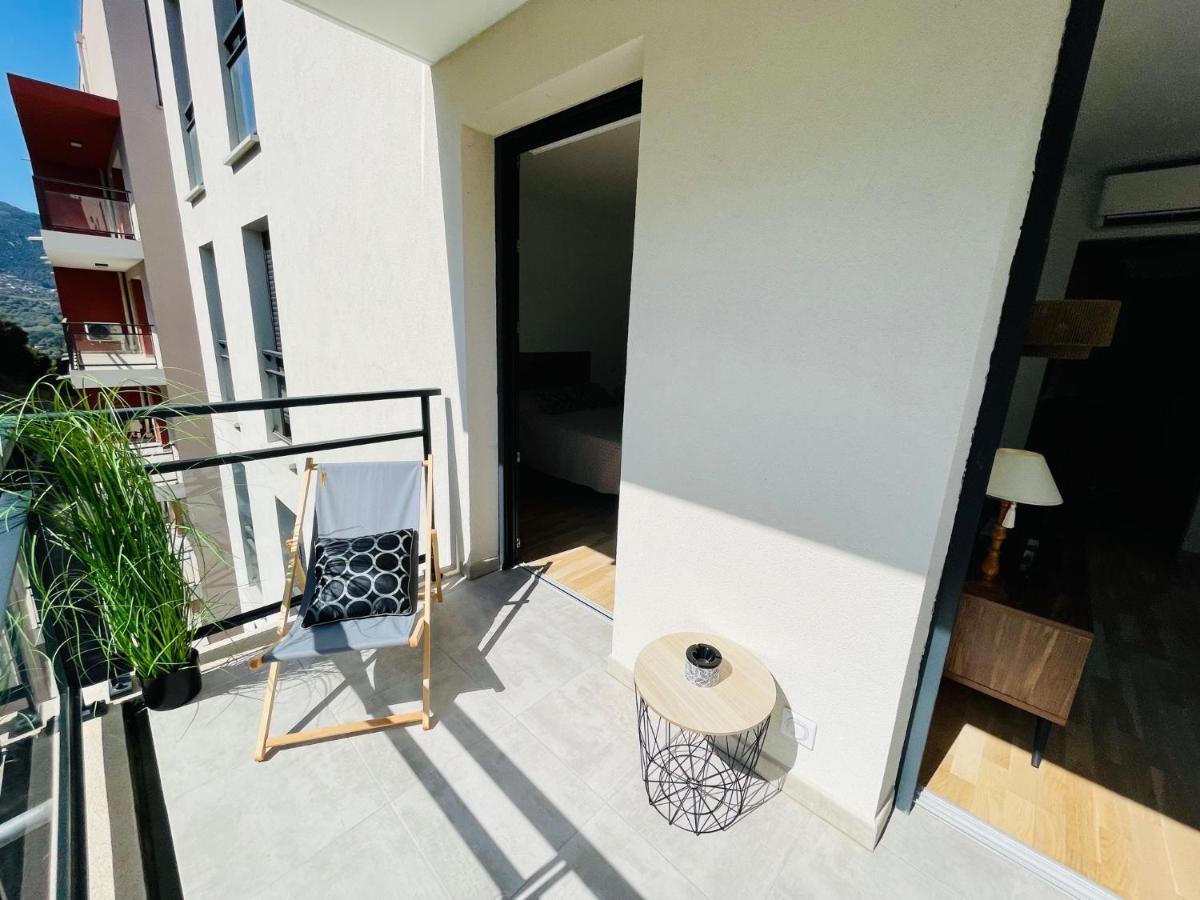 Ajaccio T2 Grand Standing Neuf - Centre Ville Et Plages - 4 Personnes - Parking Prive Exterior foto